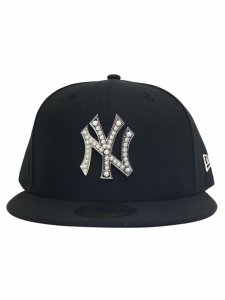 画像2: 【送料無料】NEW ERA 59FIFTY PEARL BADGE YANKEES BLACK (2)