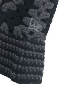 画像4: NEW ERA CROCHET KNIT BUCKET DARK GREY/BLACK (4)