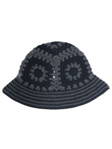 画像2: NEW ERA CROCHET KNIT BUCKET DARK GREY/BLACK (2)