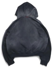 画像2: 【送料無料】MOOJI MOOJI OVERSIZED CROP HOODIE AGED BLACK (2)