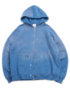 画像1: 【送料無料】MOOJI MOOJI OVERSIZE ZIP UP HOODIE STREET POWDER BLUE (1)