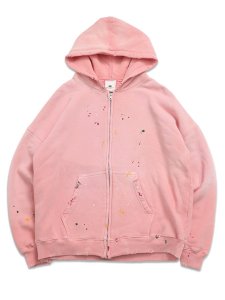 画像1: 【送料無料】MOOJI MOOJI OVERSIZE ZIP UP HOODIE STREET NEW PINK (1)