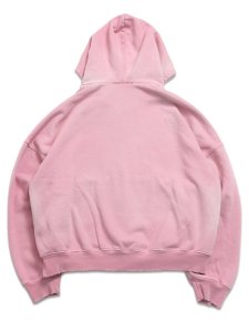 画像2: 【送料無料】MOOJI MOOJI OVERSIZE ZIP UP HOODIE AGED MAUVE PINK (2)