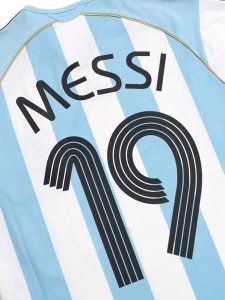 画像5: 【送料無料】ADIDAS ARGENTINA HOME JRSY 2006 #19 MESSI-WHITE (5)