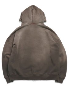 画像2: 【送料無料】MOOJI MOOJI OVERSIZE ZIP UP HOODIE AGED STONE GREY (2)