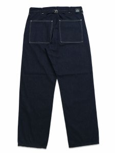 画像2: 【送料無料】POST OʼALLS SWEETBEAR BANDTOP 8oz DENIM DARK INDIGO (2)