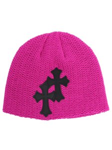 画像1: ADVANCE CROSS KNIT HAT PINK (1)