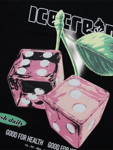 画像4: 【送料無料】ICECREAM DICE LS TEE BLACK (4)