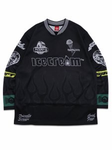 画像1: 【送料無料】ICECREAM GOOD FOOD HOCKEY JERSEY BLACK (1)