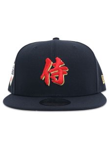画像2: NEW ERA 9FIFTY WORLD BASEBALL CLASSIC SAMURAI KANJI NAVY (2)