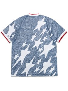 画像2: 【送料無料】ADIDAS DENIM GRAPHIC JERSEY-WHITE/DARK BLUE (2)