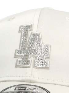 画像6: NEW ERA 9FORTY WHITE DAY RHINESTONE DODGERS CHROME (6)