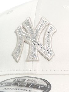 画像6: NEW ERA 9FORTY WHITE DAY RHINESTONE YANKEES CHROME (6)
