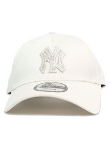画像2: NEW ERA 9FORTY WHITE DAY RHINESTONE YANKEES CHROME (2)