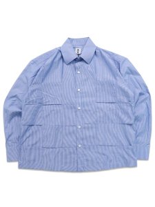画像1: 【送料無料】EXPANSION GOLDEN RIVER GRID SYSTEM SHIRTS BLUE (1)