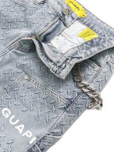画像4: 【送料無料】GUAPI AQUA BLUE STEEL PLATE CARPENTER DENIM (4)