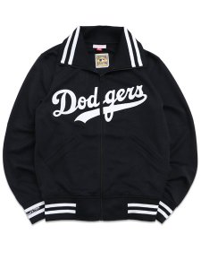 画像1: 【送料無料】MITCHELL & NESS MLB REPLICA BP JACKET DODGERS BLACK (1)