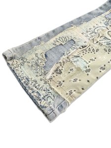 画像7: 【送料無料】GUAPI VINTAGE PAISLEY DISTRESSED DENIM (7)