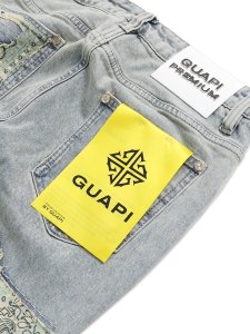 画像5: 【送料無料】GUAPI VINTAGE PAISLEY DISTRESSED DENIM (5)