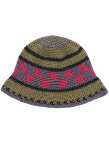 画像1: sublimeroe FINE HANDKNIT HAT MOSS MIX (1)