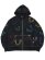 画像1: 【送料無料】TRUE RELIGION HORSESHOE BIG T BOXY ZIP HOODIE BLACK (1)