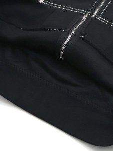 画像5: 【送料無料】TRUE RELIGION HORSESHOE BIG T BOXY ZIP HOODIE BLACK (5)