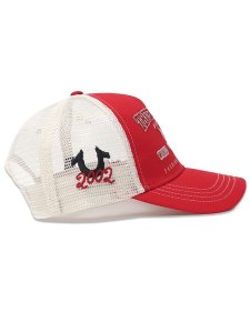 画像4: 【送料無料】TRUE RELIGION VARSITY TRUCKER HAT BORDEAUX/DAKOTA (4)