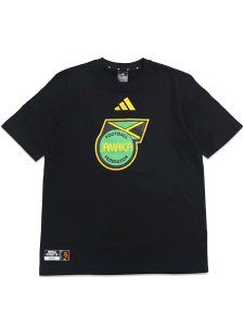 画像1: ADIDAS JAMAICA BOB MARLEY DNA GRAPHIC TEE-BLACK (1)