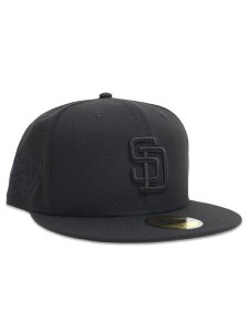 画像1: NEW ERA 59FIFTY TONAL LOGO PADRES BLACK (1)