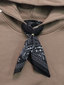 画像3: 【送料無料】BELLE EPOQUE MANDA COLLECTION BANDANA HOODIE BROWN (3)