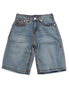 画像2: 【送料無料】TRUE RELIGION VINNY SUPER T ULTRA BAGGY SHORT SHATTERED MEDIUM INDIGO WASH (2)