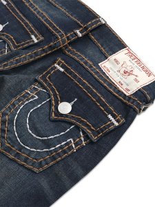 画像5: 【送料無料】TRUE RELIGION BILLY SUPER T FLAP BOOTCUT MIDNIGHT SPARK DARK WASH (5)