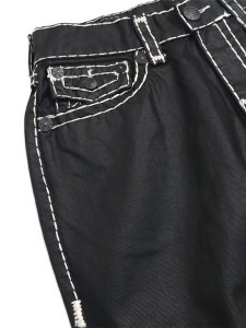 画像3: 【送料無料】TRUE RELIGION BOBBY SUPER T COATED BAGGY COATED BLK (3)