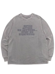 画像1: 【送料無料】EVISU FIRE DAICOCK L/S TEE LIGHT GREY (1)