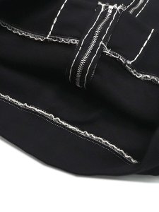 画像5: 【送料無料】TRUE RELIGION HORSESHOE APPLIQUE SUPER T FLEECE HOODIE JET BLACK (5)