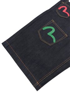 画像7: 【送料無料】EVISU HT,MULTI POCKET DENIM SHORT RAW INDIGO (7)