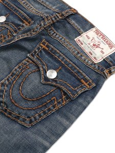 画像5: 【送料無料】TRUE RELIGION RICKY SUPER T FLAP STRAIGHT SIDELINE RAW DARK WASH (5)