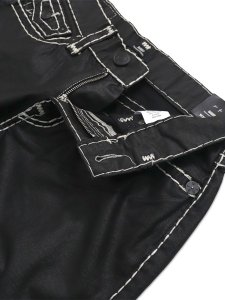 画像4: 【送料無料】TRUE RELIGION BOBBY SUPER T COATED BAGGY COATED BLK (4)