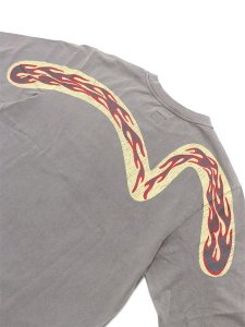 画像4: 【送料無料】EVISU FIRE DAICOCK L/S TEE LIGHT GREY (4)