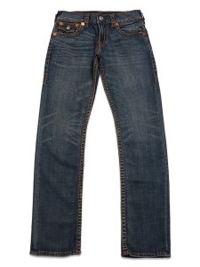 画像2: 【送料無料】TRUE RELIGION RICKY SUPER T FLAP STRAIGHT SIDELINE RAW DARK WASH (2)