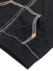 画像4: 【送料無料】TRUE RELIGION SUPER QT BOXY ZIP HOODIE JET BLACK (4)