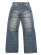 画像2: 【送料無料】TRUE RELIGION VINNY MOTO SUPER T ULTRA BAGGY DOWNTOWN PULSE MEDIUM WASH (2)