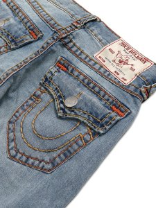 画像5: 【送料無料】TRUE RELIGION VINNY SUPER T ULTRA BAGGY SHORT SHATTERED MEDIUM INDIGO WASH (5)