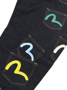 画像6: 【送料無料】EVISU HT,MULTI POCKET DENIM JEANS RAW INDIGO (6)