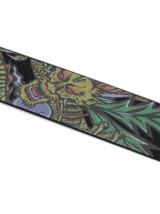 画像3: 【送料無料】TRUE RELIGION DRAGON GRAPHIC HORSESHOE BUCKLE BELT BLACK (3)