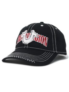 画像1: 【送料無料】TRUE RELIGION HORSESHOE LOGO SNAPBACK BLACK (1)