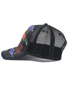 画像3: 【送料無料】TRUE RELIGION DRAGON TRUCKER HAT JET BLACK (3)