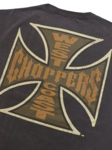 画像4: WEST COAST CHOPPERS GARMENT DYED CROSS LOGO TEE (4)