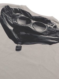 画像4: 【送料無料】C.P.COMPANY 30/1 JERSEY SHORT SLEEVE GOGGLE TEE DOVE (4)