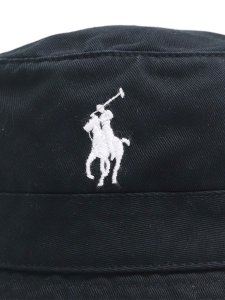 画像6: 【送料無料】POLO RALPH LAUREN LOFT LOGO BUCKET HAT POLO BLACK (6)